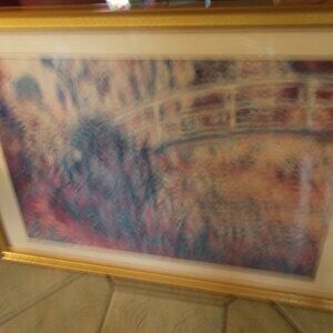 Large framed print by Claude Monet